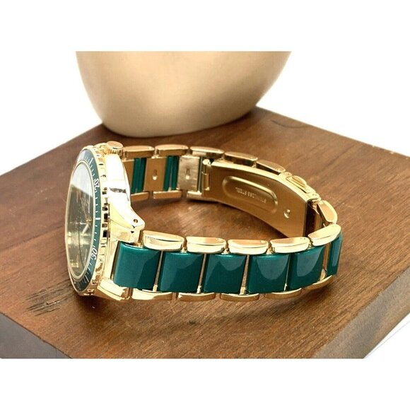 Juicy By Juicy Couture Women\'s Watch JC/5022 Quartz Green Gold Tone Stee… main image 5